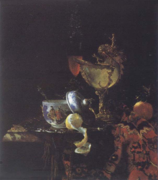 Willem Kalf Style life with Nautilus goblet